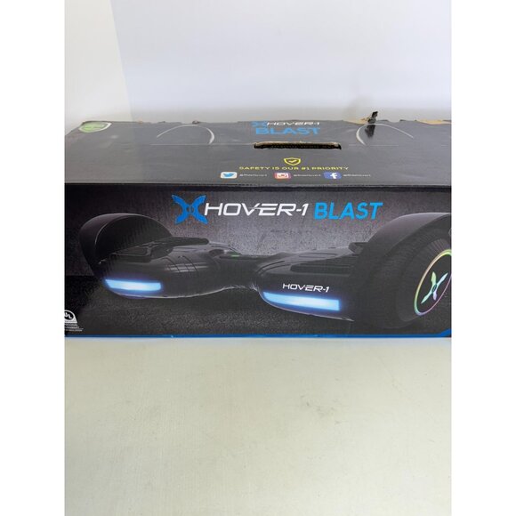 Hover-1 Blast Electric Hover board LED Wheels LED Sensor Black 7 Mph Tested Work - Picture 3 of 13